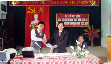 Đảng bộ xã Tân Vinh (huyện Lương Sơn) bắt tay xây dựng Công trình: Lịch sử Đảng bộ xã Tân Vinh (1930 – 2010)