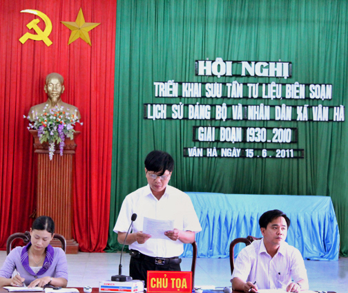 Hội nghị triển khai sưu tầm tư liệu, biên soạn Lịch sử Đảng bộ và nhân dân xã Vân Hà, giai đoạn 1930 – 2010