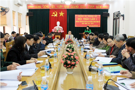 Huyện ủy Hoành Bồ Hội thảo lần 1 tham gia ý kiến vào Dự thảo Lịch sử Đảng hộ huyện, giai đoạn 1947 – 2017