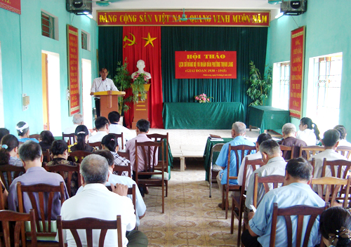 Hội thảo khoa học Lịch sử đảng bộ và nhân dân phường Thịnh Lang (giai đoạn 1930 – 2010)