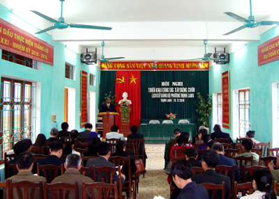 Hội nghị sưu tầm, biên soạn “Lịch sử Đảng bộ và nhân dân phường Thịnh Lang (1930 – 2010)”